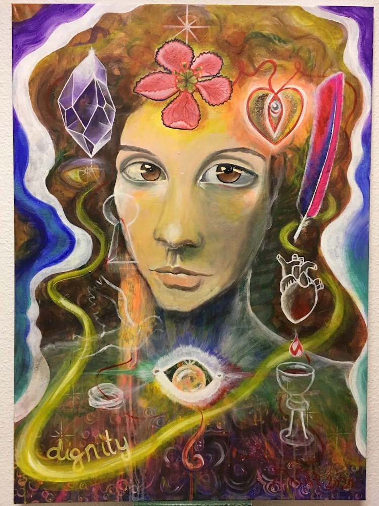 ARTIFACT: Dignity painting by Kat Bianchin